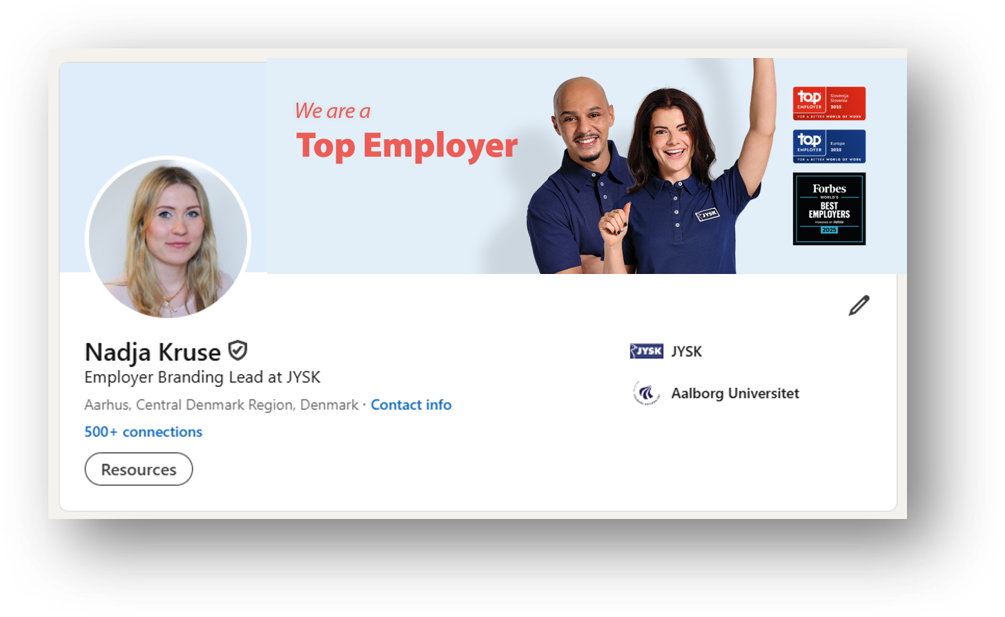 JYSK Employer of the Year Package_Example_LinkedIn_Personal profile banner