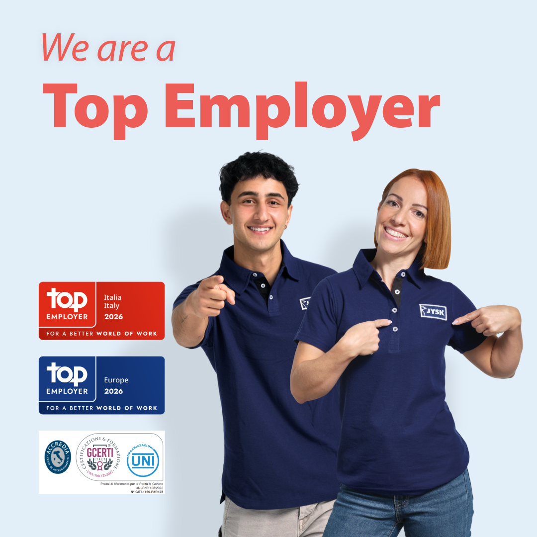 JYSK Italy_Top Employer_LinkedIn_Post
