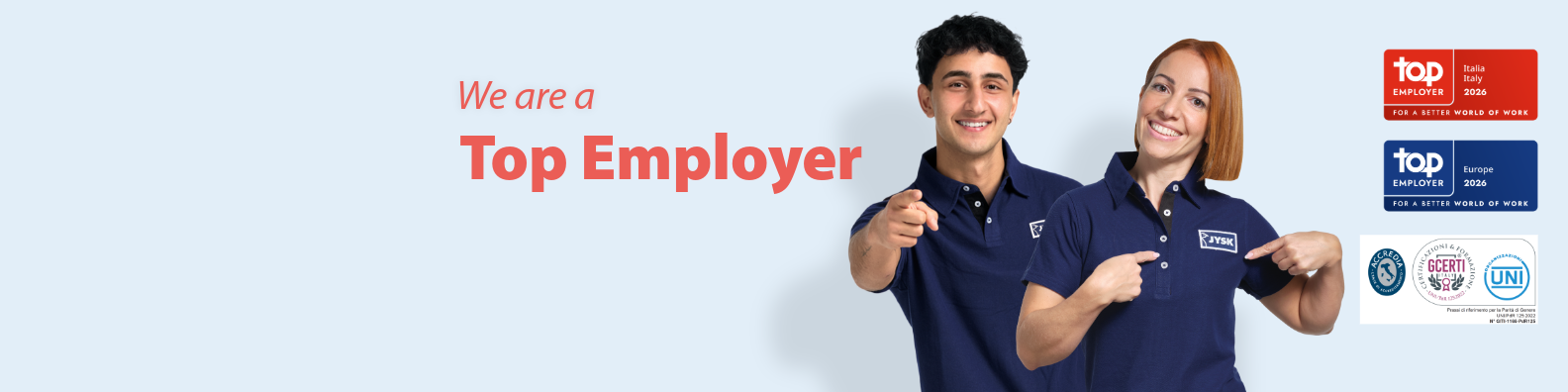 JYSK Italy_Top Employer_LinkedIn banner