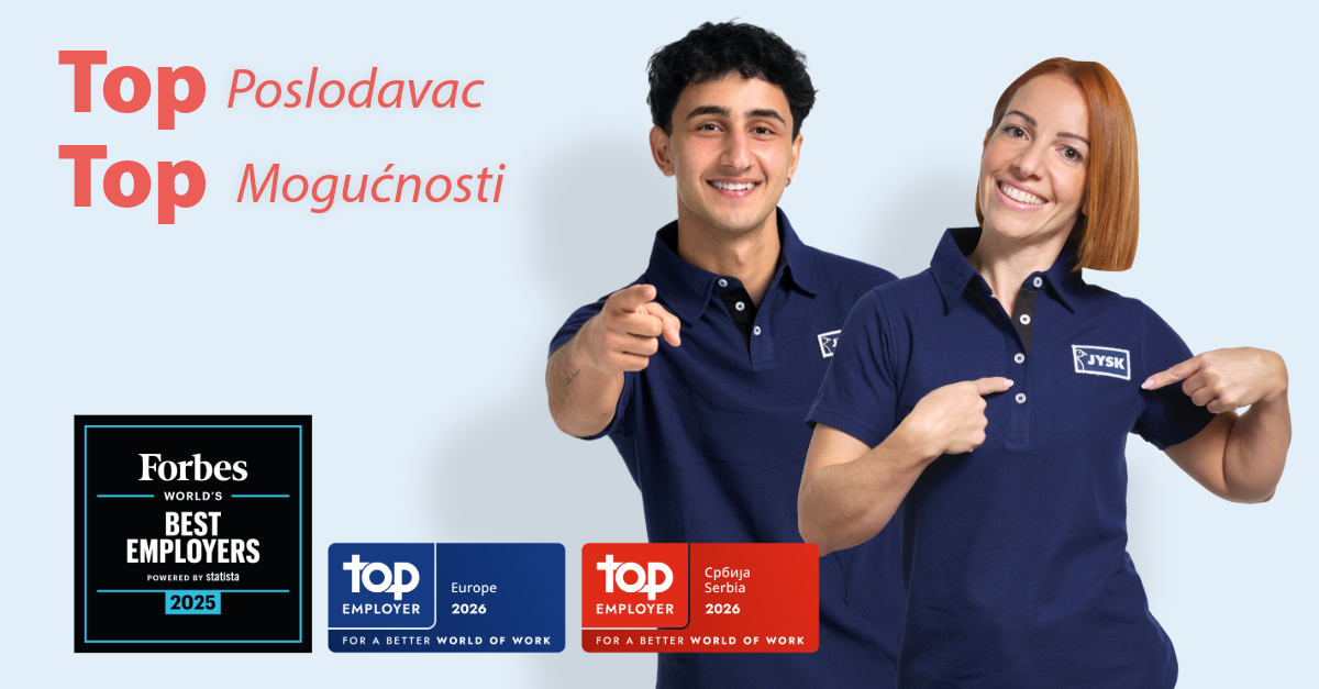 JYSK Serbia_Top Employer_LinkedIn_Post