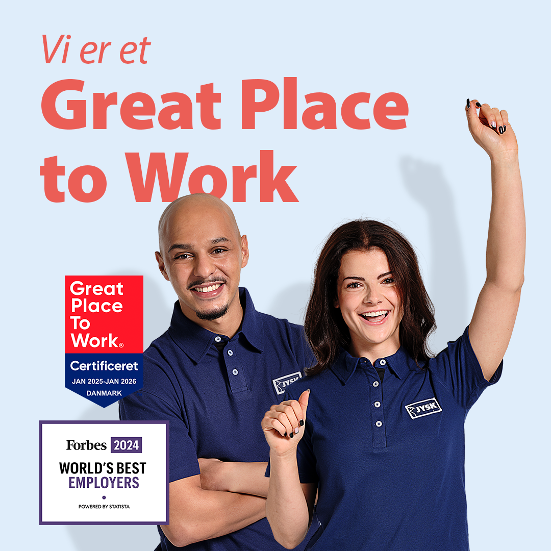 JYSK Danmark_Great Place to Work_LinkedIn_Post_Dansk