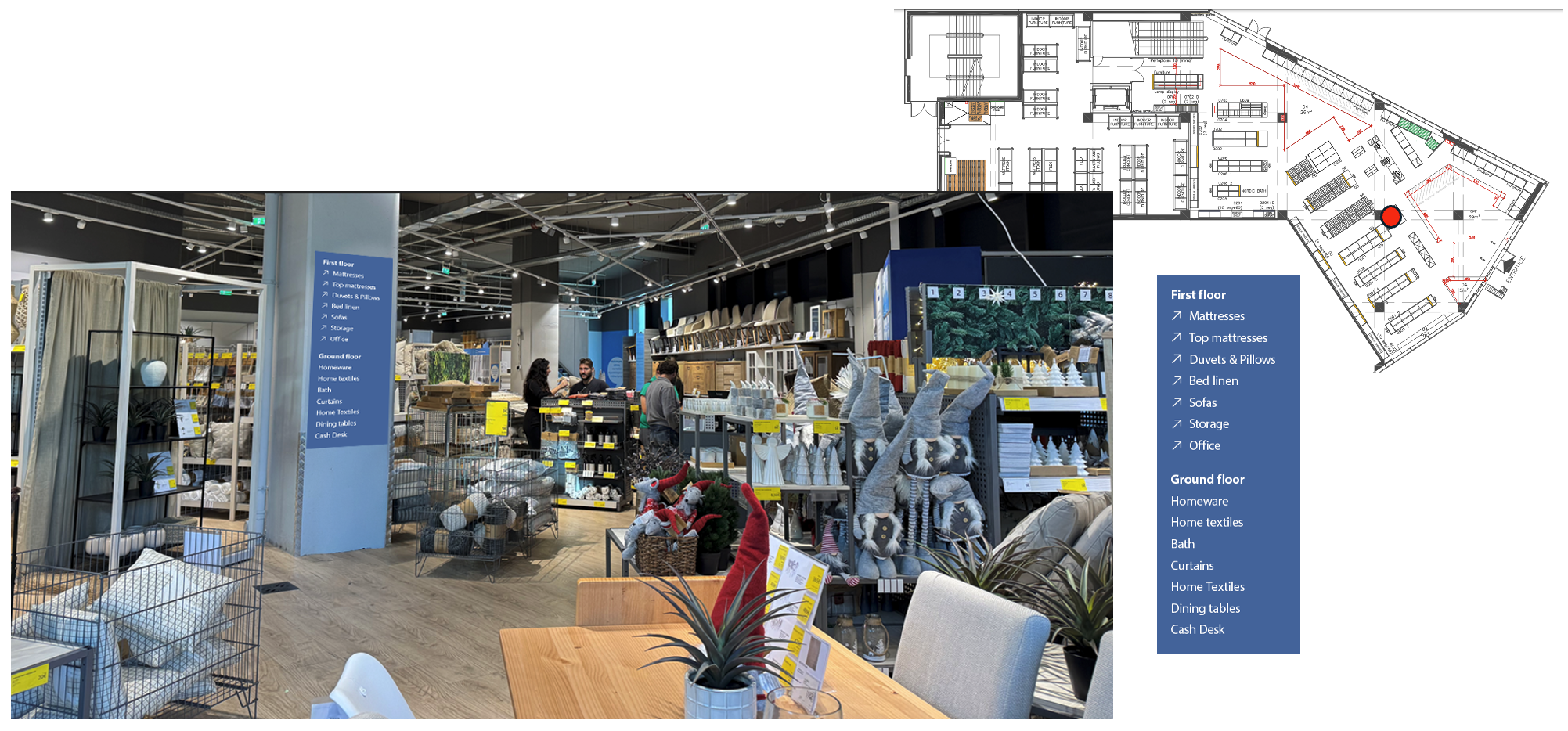 Navigation in entrance