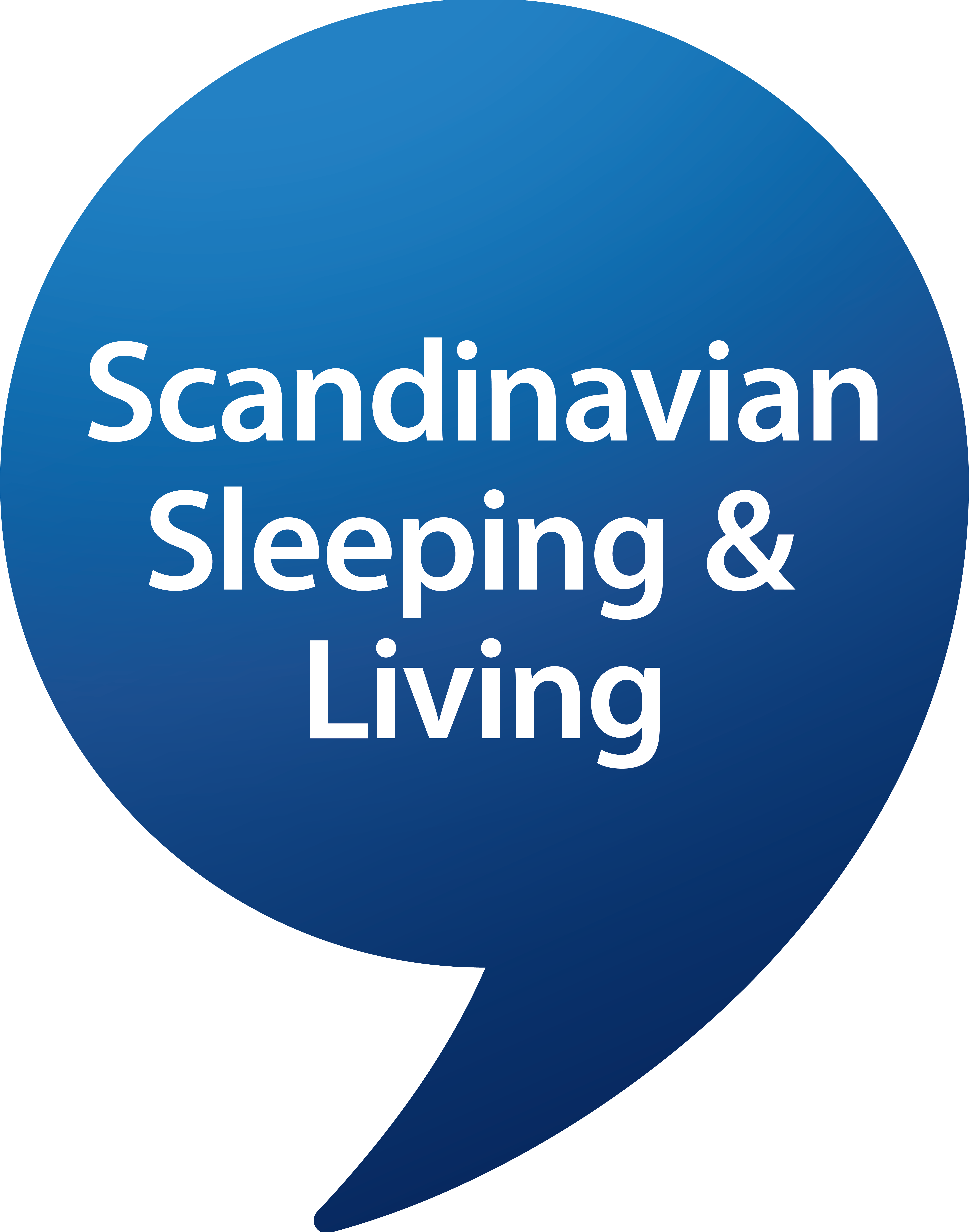 Scandinavian Sleeping and Living speech bubble