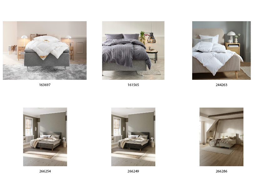 Sleeping pictures with number
