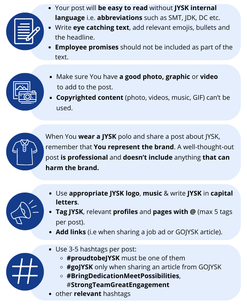 JYSK Social Media guidelines